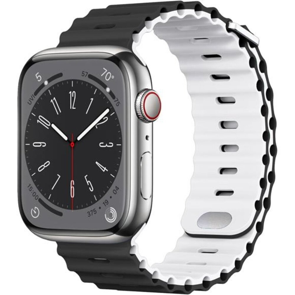 Sport Soft Silicone Compatible with Apple Watch Ocean Band Wristband Ultra 9 8 7